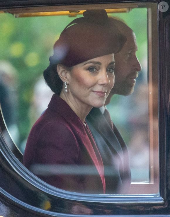 La princesse de Galles Catherine est vue au Mall lors de la visite d'État au Royaume-Uni de l'émir du Qatar et de la première de ses trois épouses. Mardi 3 décembre 2024. Photo par Tayfun Salci/ZUMA/ABACAPRESS.COM