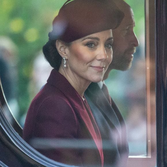 La princesse de Galles Catherine est vue au Mall lors de la visite d'État au Royaume-Uni de l'émir du Qatar et de la première de ses trois épouses. Mardi 3 décembre 2024. Photo par Tayfun Salci/ZUMA/ABACAPRESS.COM