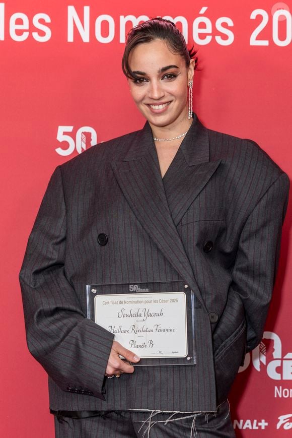 Souheila Yacoub - Photocall du dîner des nommés 2025 pour la cérémonie des Cesar au Fouquet's à Paris le 10 février 2025 © Olivier Borde /Bestimage