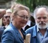 Jean-Pierre Darroussin et Catherine Frot aux obsèques de Dominique Frot au cimetière du Père Lachaise à Paris, France, le 21 août 2026. © enis Guignebourg/Bestimage