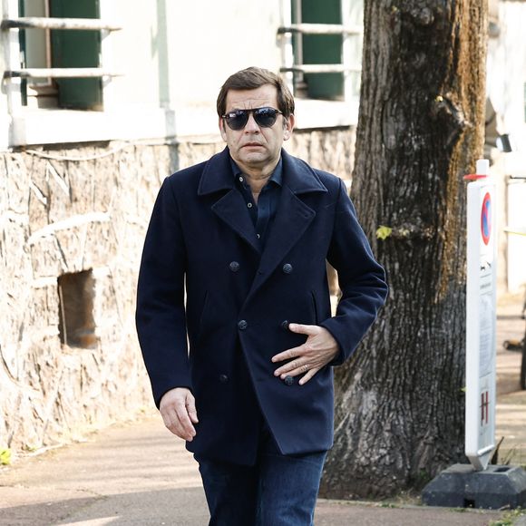 Laurent Mariotte - Arrivées aux obsèques de Bruno Salomone en l'église Sainte-Anne de Polangis de Joinville-le-Pont (Val-de-Marne) le 23 mars 2026. © Cyril Moreau - Dominique Jacovides / Bestimage