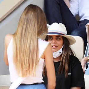 Amandine Petit, Miss France 2021 et Inés Reg - People dans les tribunes des Internationaux de France de Tennis de Roland Garros à Paris. Le 10 juin 2021
© Dominique Jacovides / Bestimage