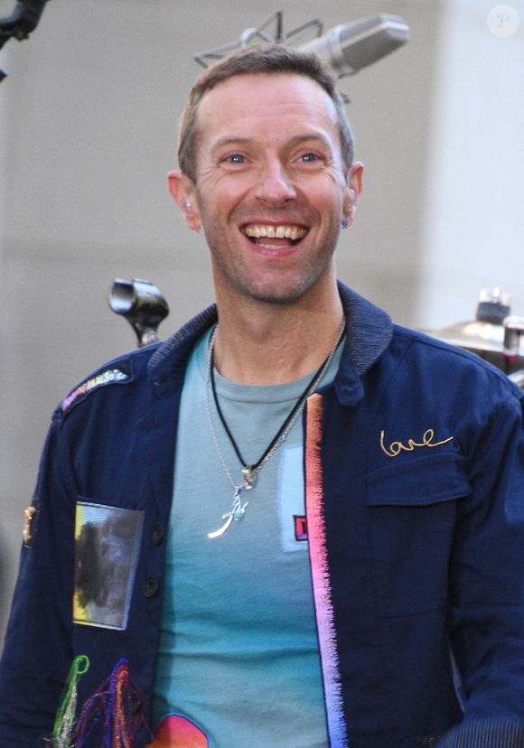 Chris Martin et son groupe Coldplay se produisent lors du concert de l'émission "Today Show" (NBC) à New York, le 8 octobre 2024. Action Press / Bestimage