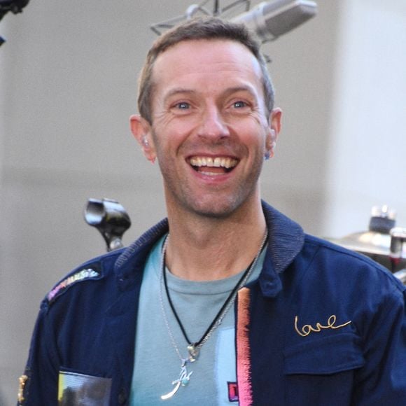 Chris Martin et son groupe Coldplay se produisent lors du concert de l'émission "Today Show" (NBC) à New York, le 8 octobre 2024. Action Press / Bestimage