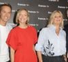 Ce sont Damien Thévenot et Maya Lauqué qui reprennent les rênes de l'émission.
Damien Thévenot, Maya Lauqué, Flavie Flament et Julien Arnaud au photocall de la conférence de presse de rentrée de France Télévisions à Paris, France, le 4 septembre 2024. © Coadic Guirec/Bestimage