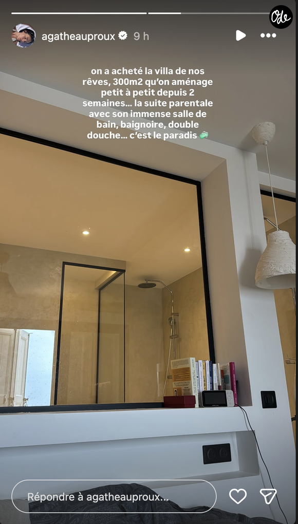 Agathe Auproux confie avoir fait l'acquisition d'une nouvelle maison. Capture d'écran Instagram