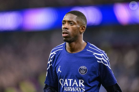 Ousmane Dembélé du Paris Saint Germain pendant le match des quarts de finale retour de l'UEFA Champions League 2024/25 entre l'Aston Villa FC et le Paris Saint-Germain à Villa Park le 15 avril 2025 à Birmingham, Angleterre.