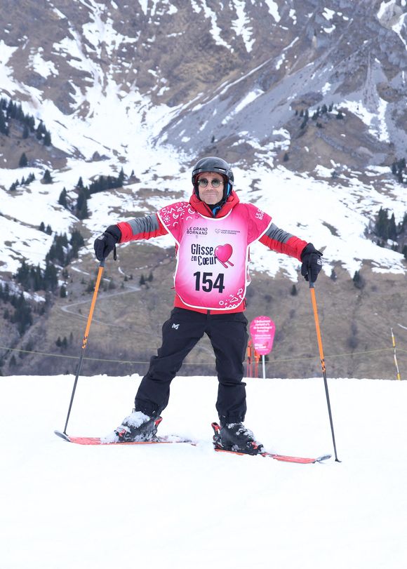 Exclusif - David Pujadas - 16ème édition de l'évènement caritatif "Glisse en coeur" au Grand Bornand le 22 mars 2025. © Denis Guignebourg/Bestimage