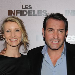 Archive - Alexandra Lamy et Jean Dujardin lors de l'avant-premiere des Infideles a Paris le 14 fevrier 2012