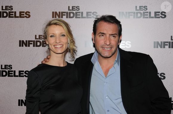 Archive - Alexandra Lamy et Jean Dujardin lors de l'avant-premiere des Infideles a Paris le 14 fevrier 2012