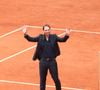 Hommage à Rafael Nadal et à ses 14 victoires sur la terre battue de Roland Garros lors des Internationaux de France de Tennis de Roland Garros 2025 - Jour 01 à Paris le 25 Mai 2025. 

© Bertrand Rindoff / Bestimage