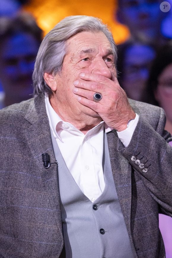 Exclusif - Jean-Pierre Castaldi lors de l'enregistrement de l'émission "La Boîte à secrets", présentée par F.Bollaert et diffusée le 9 janvier 2026 sur France 3, dans les studios du Lendit à Saint-Denis, France, le 2 décembre 2025. © Cyril Moreau/Bestimage
