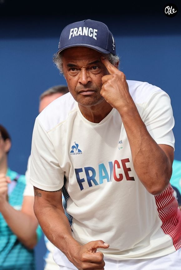 Yannick Noah, coach de l'équipe de France paralympique de tennis fauteuil lors de la rencontre de tennis fauteuil entre S.Houdet et M.delaPuente en quart de finale des jeux paralympiques Paris 2024 le 4 septembre 2024.

© Dominique Jacovides / Bestimage