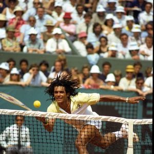 Archives - Victoire de Yannick Noah à la finale de Roland Garros en 1983.  (Agence/Bestimage) © Serge Philippot / Panoramic / Bestimage