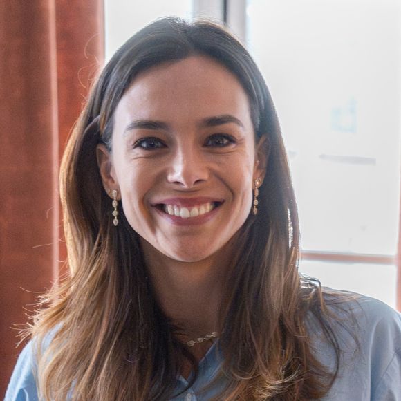 Marraine de la première édition, Marine Lorphelin lors du déjeuner de lancement des 10 km de l'UNICEF le 6 novembre 2024 à Paris. Photo par Alexis Jumeau/ABACAPRESS.COM