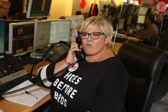Laurence Boccolini participant au 13ème Charity Day d'Aurel BGC pour honorer la mémoire des 658 employés de BGC tués au WTC le 9/11/2001, qui s'est tenu au siège d'Aurel BGC, rue Richelieu à Paris, France, le 11 septembre 2017. Photo by Jerome Domine/ABACAPRESS.COM