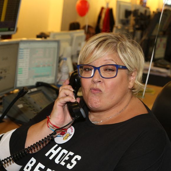 Laurence Boccolini participant au 13ème Charity Day d'Aurel BGC pour honorer la mémoire des 658 employés de BGC tués au WTC le 9/11/2001, qui s'est tenu au siège d'Aurel BGC, rue Richelieu à Paris, France, le 11 septembre 2017. Photo by Jerome Domine/ABACAPRESS.COM