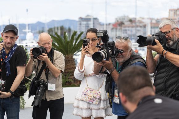 Lyna Khoudri - Photocall du film "13 Jours 13 Nuits" lors du 78ème Festival International du Film de Cannes le 24 mai 2025. © Jacovides-Moreau/Bestimage