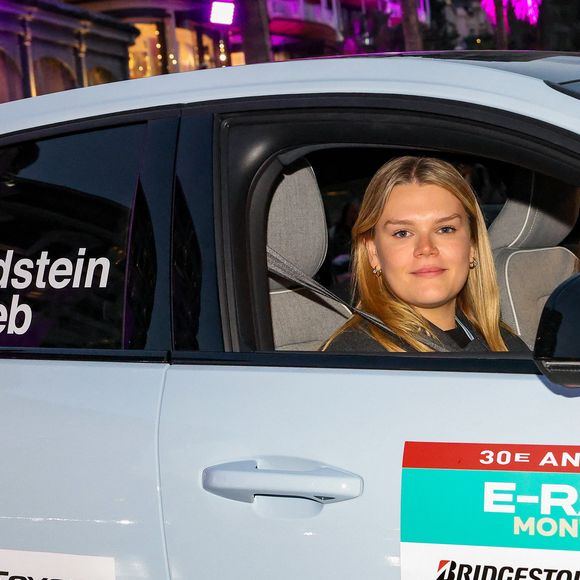 Camille Gottlieb - Le prince Albert II de Monaco donne le départ du 9ème E-Rallye de Monte-Carlo, sur la place du Casino à Monaco, le 15 octobre 2025. © Claudia Albuquerque/Bestimage
