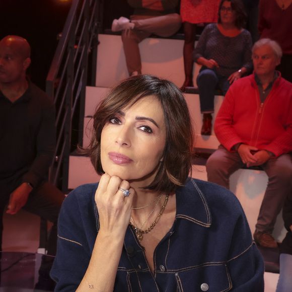 Exclusif - Géraldine Maillet, sur le plateau de  TBT9 présenté par C.Hanouna, et diffusé en direct sur W9, Paris, France, le 22 octobre 2025. © Jack Tribeca / Bestimage