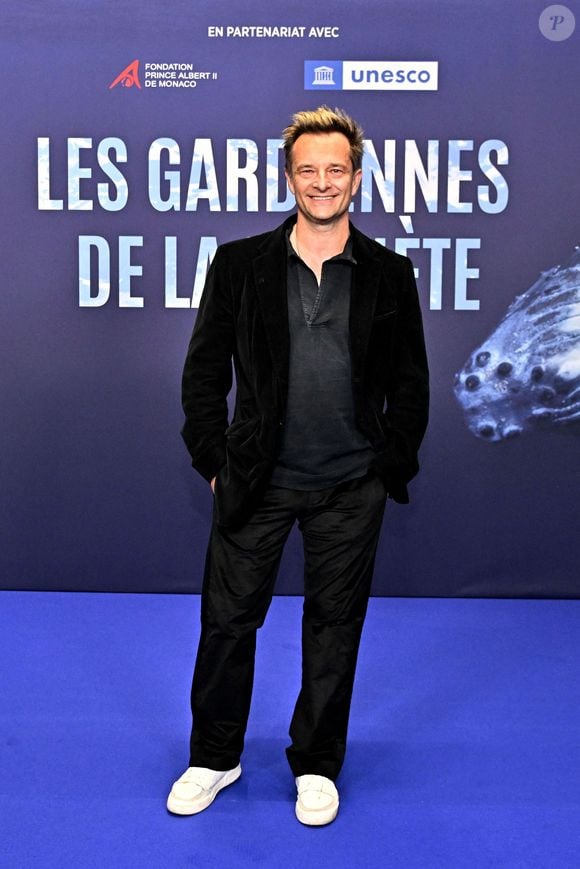 David Hallyday avait révélé en 2017 dans le "JDD" qu'il était devenu végétarien David Hallyday durant l'avant première mondiale au Grimaldi Forum à Monaco, le 9 février 2023, du film "Les gardiennes de la planète" réalisé par Jean-Albert Lièvre et raconté par J.Dujardin. © Bruno Bebert / Bestimage