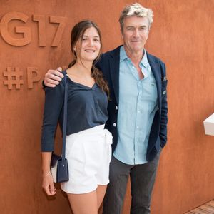Philippe Caroit et sa fille Blanche Caroit - Personnalités au village lors des internationaux de France de Roland Garros à Paris, le 30 mai 2017. © - Dominique Jacovides - Cyril Moreau/ Bestimage