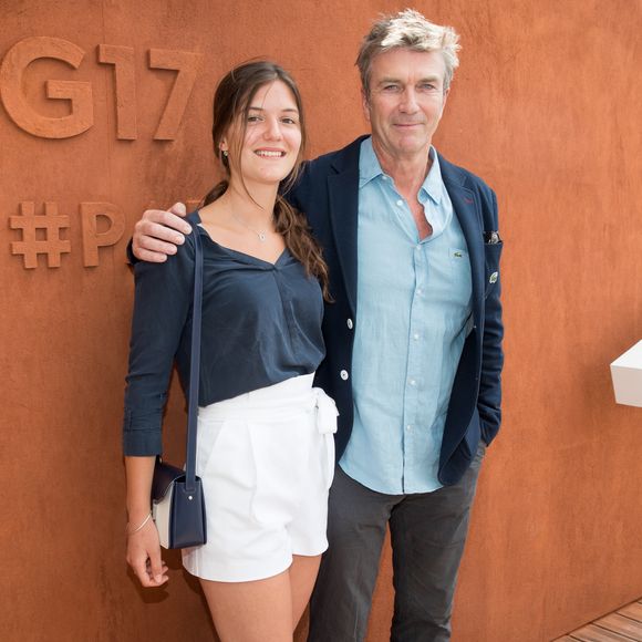 Philippe Caroit et sa fille Blanche Caroit - Personnalités au village lors des internationaux de France de Roland Garros à Paris, le 30 mai 2017. © - Dominique Jacovides - Cyril Moreau/ Bestimage