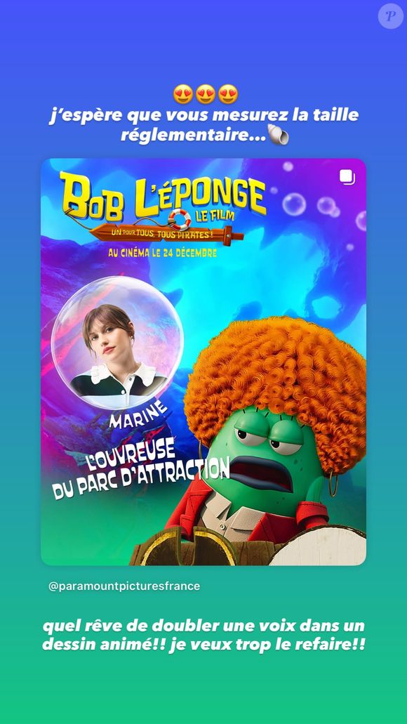 Story Instagram de Marine.