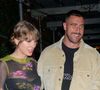 Taylor Swift et Travis Kelce prépareraient un mariage très attendu.
Taylor Swift et son compagnon Travis Kelce à la sortie de l'hôtel "Waverly Inn" à New York. The ImageDirect / Bestimage