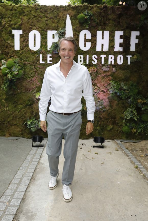 Exclusif - Stéphane Rotenberg - Ouverture du premier restaurant "Top Chef" Le Bistrot à Suresnes le 7 juillet 2022. Le groupe M6 et S. Rotenberg, en collaboration avec Les Bistrots Pas Parisiens ont ouvert ce Bistrot Top Chef à Suresnes, d’une capacité de 100 places.
© Marc Ausset-Lacroix/Bestimage