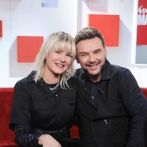 Exclusif - Stéphane et Jeanfi Janssens - Enregistrement de l'émission "Vivement dimanche" au studio Rive Gauche, presentée par Michel Drucker . Diffusion sur France 3 le  16/02/2025. © Guillaume Gaffiot/Bestimage