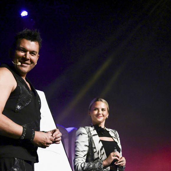 Exclusif - Kelly Vedovelli - Les célèbres personnalités de la télé se sont retrouvés avec bonheur, dans le Sud, à Vallauris Golf-Juan, pour assister à un magnifique show de cabaret, en présence de Mr Le Maire K. Luciano et ses adjoints, heureux de répondre à l'invitation du dynamique Président de l'association "Valoriser Vallauris Golf-Juan", Mr B. Darde, ce passionné d'art et du monde associatif projette également de créer un Musée de Sculpture à ciel ouvert , mêlant Art et Espace Public.  © Jack Tribeca/Bestimage