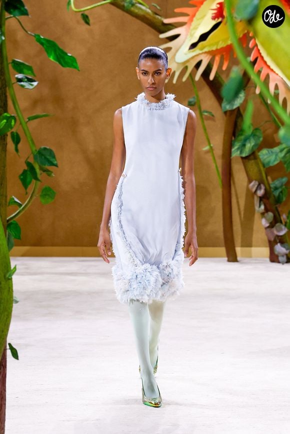 Défilé de mode Chanel Collection Haute Couture Automne/Hiver 2026-2027 lors de la Fashion Week de Paris (PFW) au Grand Palais, à Paris, France, le 7 juillet 2026. © Bestimage