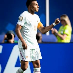 Joie des joueurs de l'equipe de France apres le but de Kylian Mbappe.
Elyxandro Cegarra / PsnewZ / Bestimage