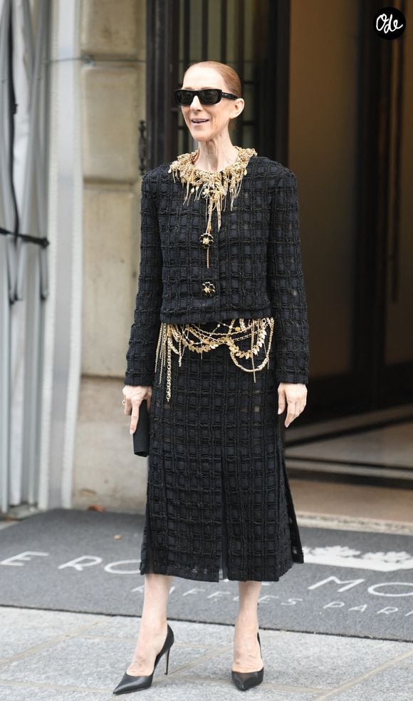Céline Dion passe un moment avec ses fans avant son dernier concert à Paris, à l'hôtel Royal Monceau à Paris, en France, le 17 octobre 2026. Photo de Florian Poitout/ABACAPRESS.COM