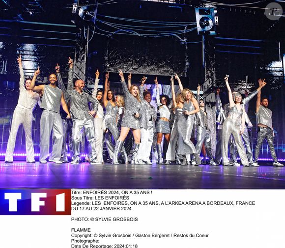 Concert des Enfoirés 2024 diffusé sur TF1.
