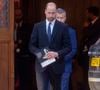 En effet, il a été annoncé que le couple princier allait se rendre auprès des personnes touchées par les inondations à Pontypridd.
Le prince William, prince de Galles, et Catherine (Kate) Middleton, princesse de Galles, à la sortie de la cérémonie de commémoration des 80 ans de la libération du camp de concentration d'Auschwitz-Birkenau au Guildhall à Londres, le 26 janvier 2025. ©AGENCE / BESTIMAGE