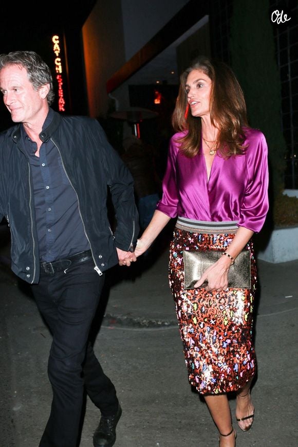 Cindy Crawford et son mari Rande Gerber vont dîner au restaurant Catch Steak à West Hollywood le 4 février 2023.

Backgrid USA / Bestimage