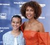 Sonia Rolland et sa fille Kahina qui joue aussi sa fille dans son film "Un destin inattendu" - Arrivées sur le tapis bleu de la 16ème édition du festival du film francophone de Angoulême le 24 août 2023. © Coadic Guirec / Bestimage