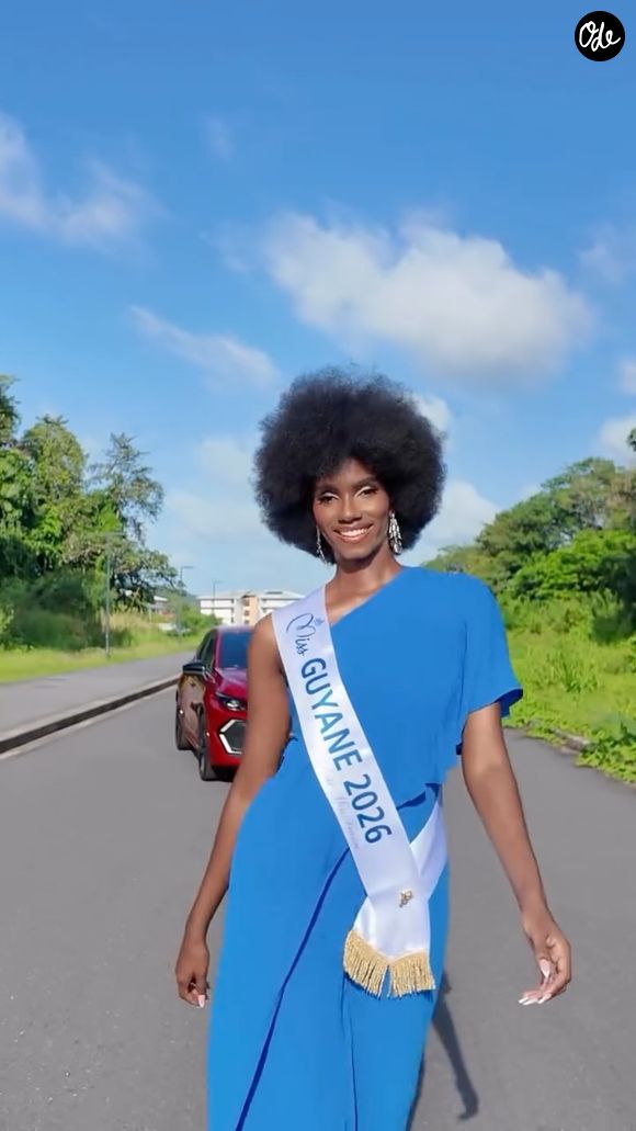 Sandra Justine, Miss Guyane 2026 en route pour Miss France 2027.