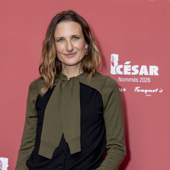 Camille Cottin - Photocall du dîner des nommés aux César 2026 au Fouquet's Paris le 9 février 2026. © Olivier Borde / Bestimage
