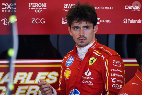 December 10, 2024, Abu Dhabi, United Arab Emirates: Charles Leclerc of Ferrari is seen in a garage during Formula 1 Testing at Yas Marina Circuit on December 10, 2024 in Abu Dhabi, United Arab Emirates. ( © Beata Zawrzel / Zuma Press / Bestimage