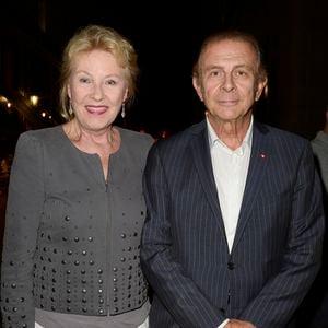 Maaike Jansen et Roland Giraud - People à la générale de la pièce "Un dîner d'adieu" au Théâtre Edouard Vll à Paris le 15 septembre 2014.  ©Coadic Guirec / Bestimage