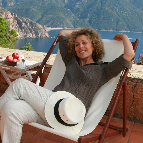 Mireille Dumas, à Porto, en Corse. Photo by Max Colin/ABACAPRESS.COM