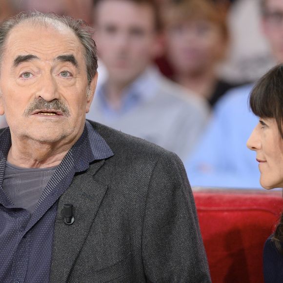 Romane Bohringer et son père Richard Bohringer - Enregistrement de l'émission "Vivement Dimanche" à Paris le 25 Novembre 2015. © COADIC GUIREC / BESTIMAGE