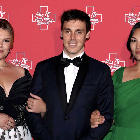 Camille Gottlieb, Marie et Louis Ducruet - 76ème Bal de la Croix Rouge dans la salle des Etoiles à Monaco le 12 juillet 2025. © Claudia Albuquerque/Bestimage