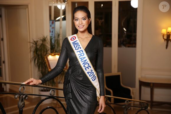 Exclusif - Rendez-vous avec Vaimalama Chaves (Miss France 2019) à l'hôtel Carlton avant la cérémonie des NRJ music awards à Cannes le 9 novembre 2019. © Sébastien Botella / Nice-Matin / Bestimage