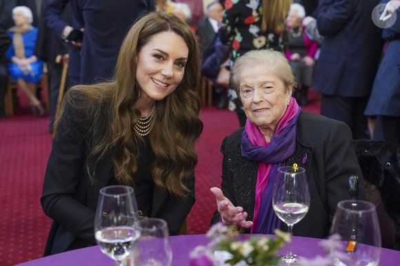 Le prince William, prince de Galles, et Catherine (Kate) Middleton, princesse de Galles, assistent à une cérémonie de commémoration des 80 ans de la libération du camp de concentration d'Auschwitz-Birkenau au Guildhall à Londres, le 26 janvier 2025.