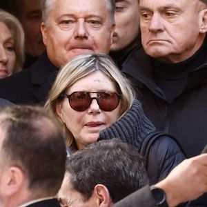 Camille Bauchau-Bardot, nièce de Brigitte Bardot - Sorties des obsèques de Brigitte Bardot en l'église Paroissiale Notre-Dame-de-l'Assomption de Saint-Tropez, France

 © Jacovides-Moreau/Bestimage