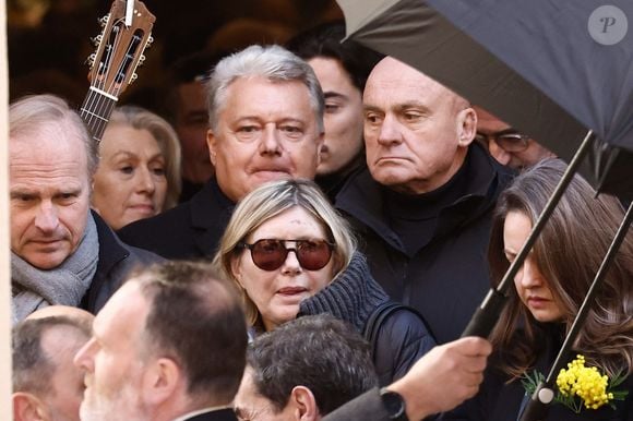 Camille Bauchau-Bardot, nièce de Brigitte Bardot - Sorties des obsèques de Brigitte Bardot en l'église Paroissiale Notre-Dame-de-l'Assomption de Saint-Tropez, France

 © Jacovides-Moreau/Bestimage